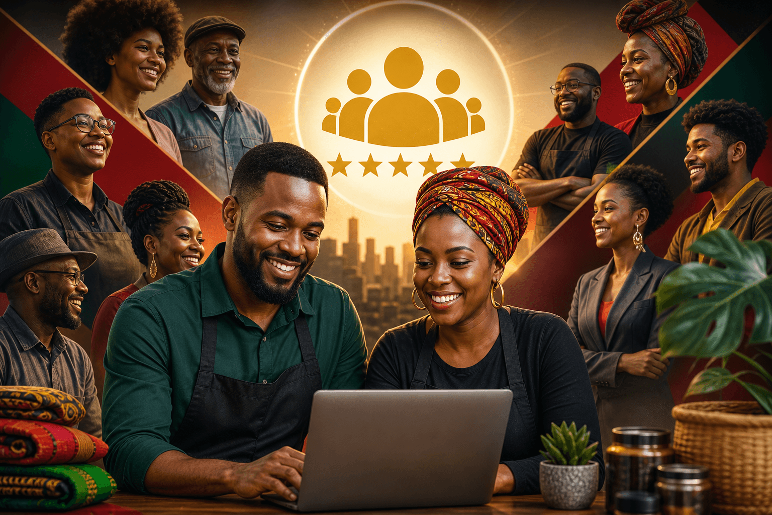 Leaderboard rankings showing business reputation scores and referral metrics for community trust