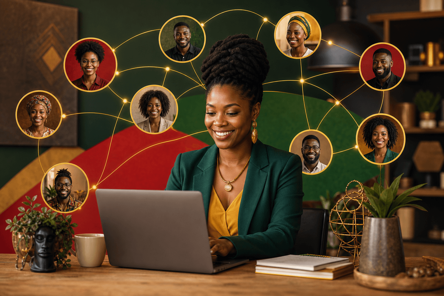 Black business owner shaking hands with client, representing referral network growth and recurring revenue
