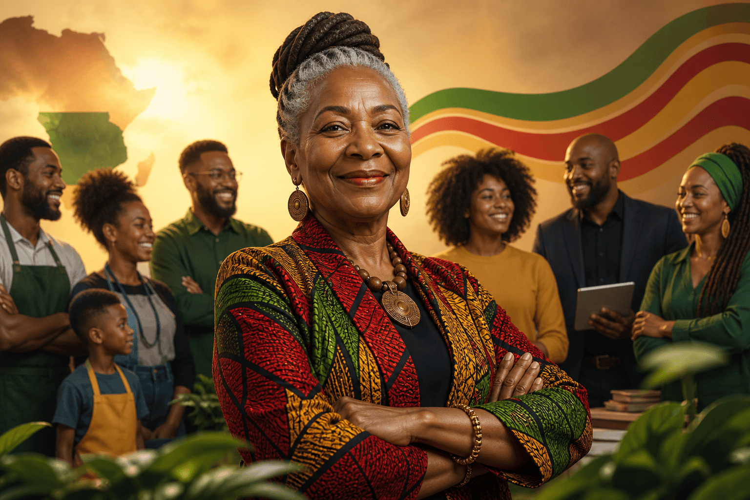 Leaderboard display showing ranked Black-owned businesses with achievement badges and star ratings