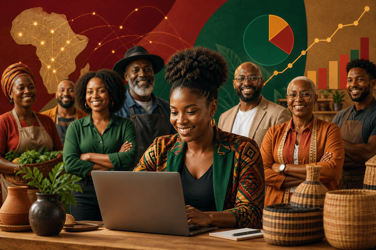 Dashboard showing monthly recurring revenue metrics and business growth analytics for Black-owned companies