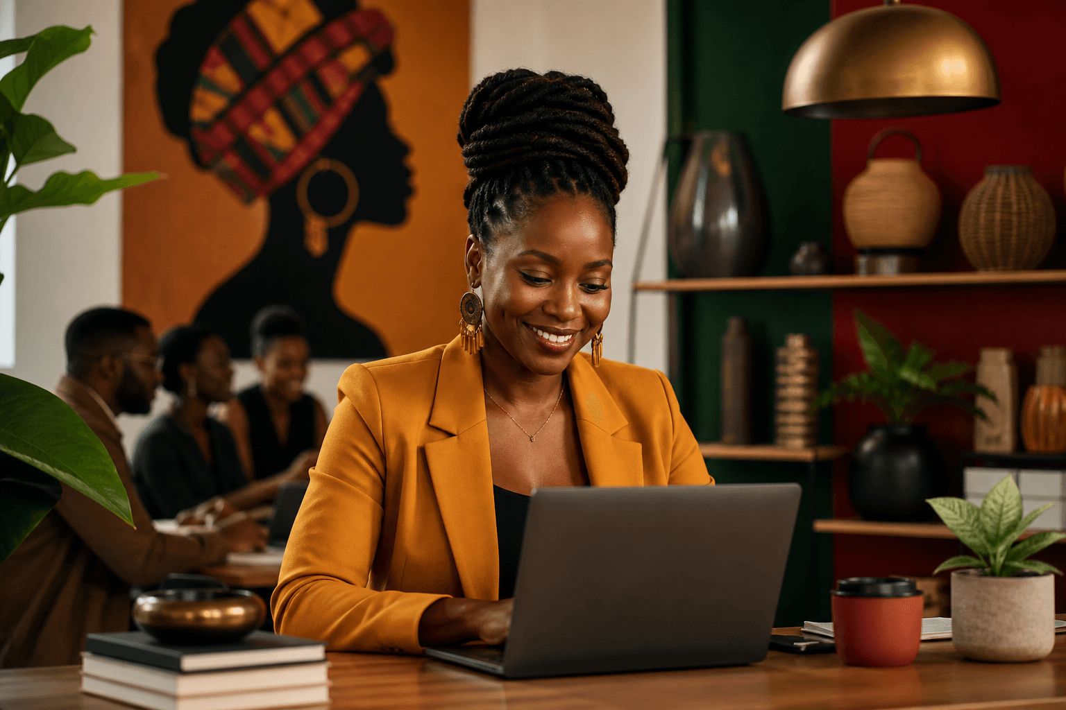 Community leaderboard dashboard displaying Black-owned business rankings with referral analytics and revenue prediction metrics