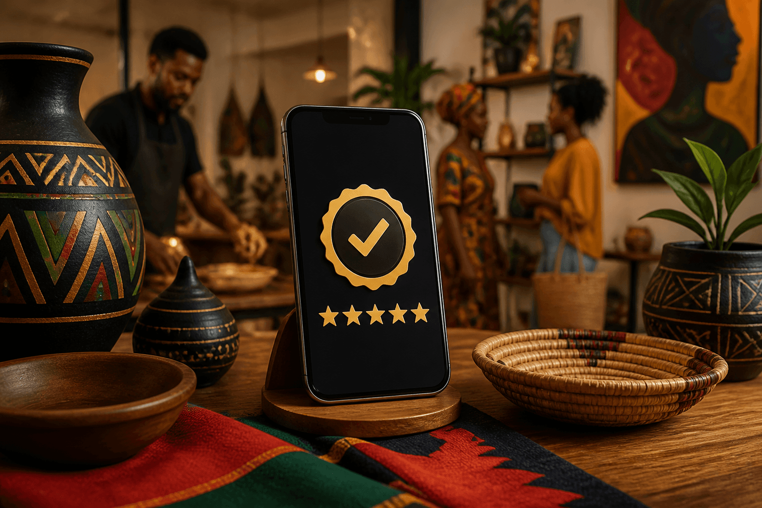 Verified member reviews displayed on BLK Bizness directory interface highlighting authenticity badges and local trust indicators