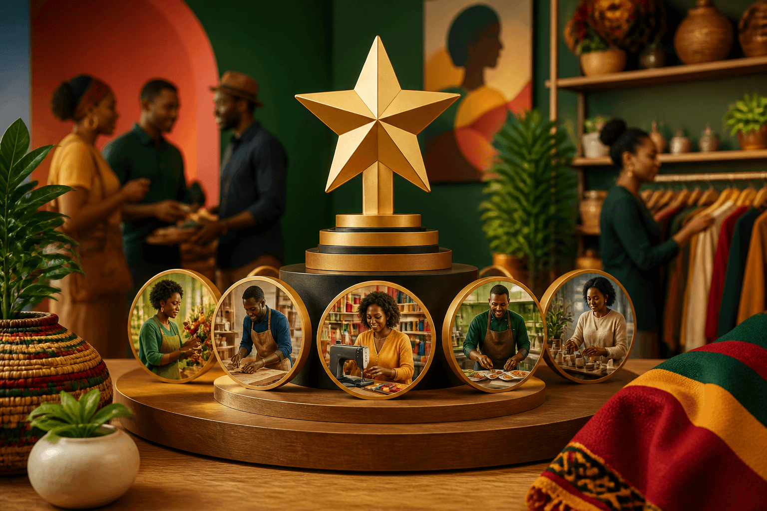 Community leaderboard ranking Black-owned businesses by local support and customer engagement metrics