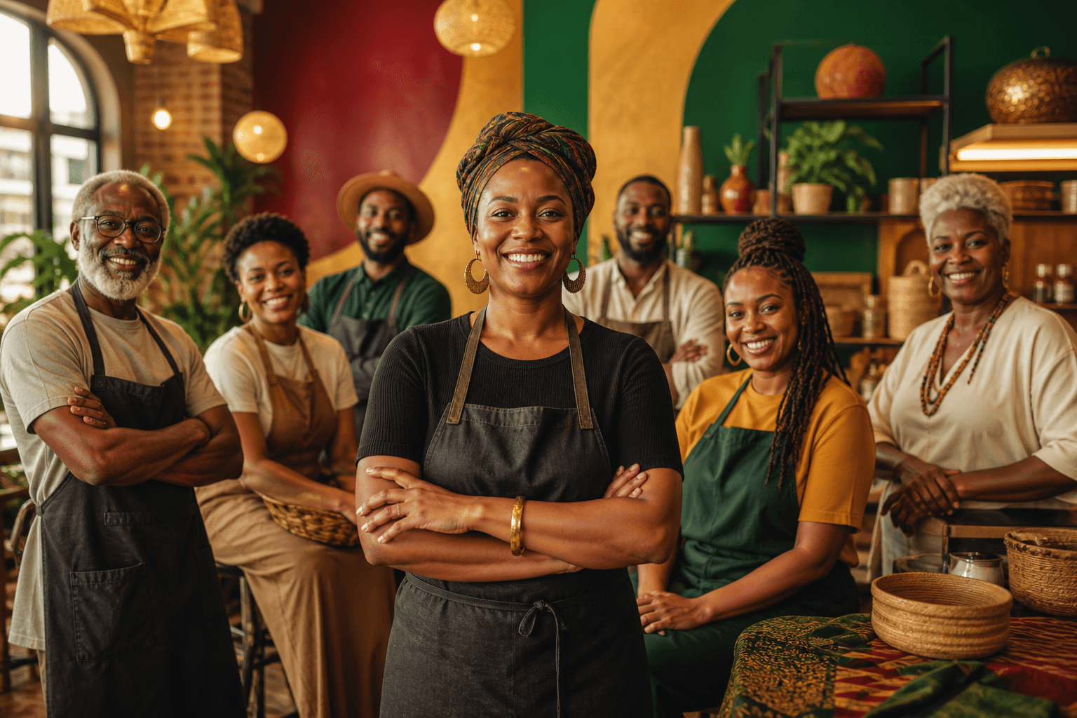 Black business owner reviewing pricing strategy and promotional calendar on laptop
